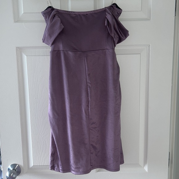 Mauve purple Haute Monde dress size L. - Picture 4 of 4